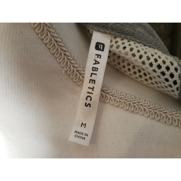 Fabletics Temecula Full Zip Vest Mesh Gray Sleeveless Women’s Size M - Picture 5 of 9